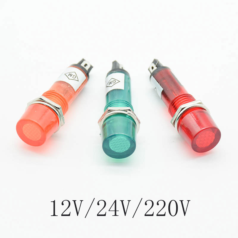 Signal Panel Orange - 5Pcs Signaal Lamp Panel Mounting Neon