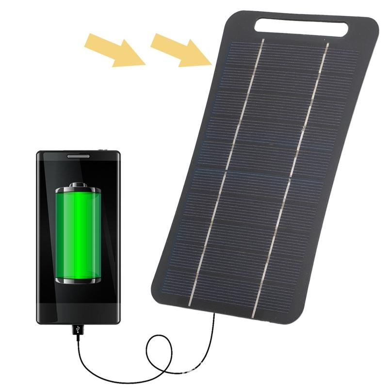 Solar Emergency Charger - 2W Solarlader Draagbaar met USB-C Snelladen