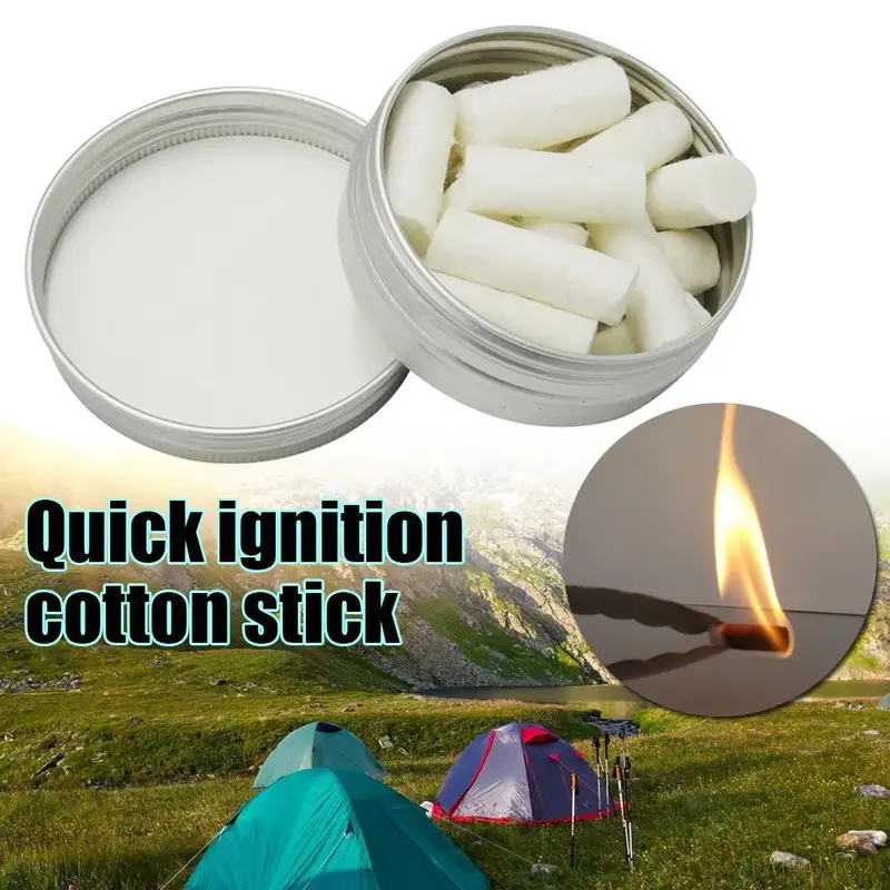 Fire Starting Kit - 12 stuks Outdoor Camping Paraffine Wax