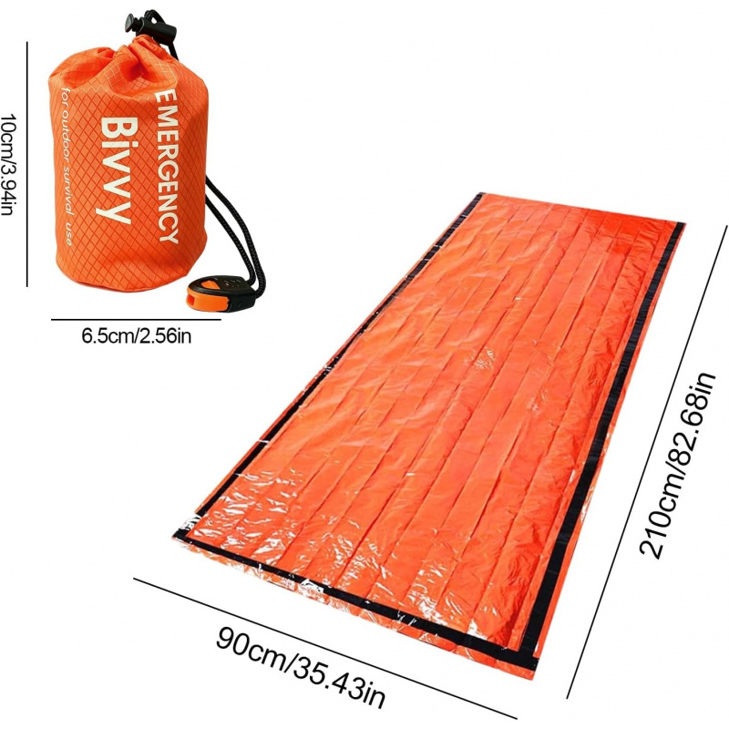 2-pack noodslaapzak, PE alumin - Bivy Bag Emergency recensie en prijs