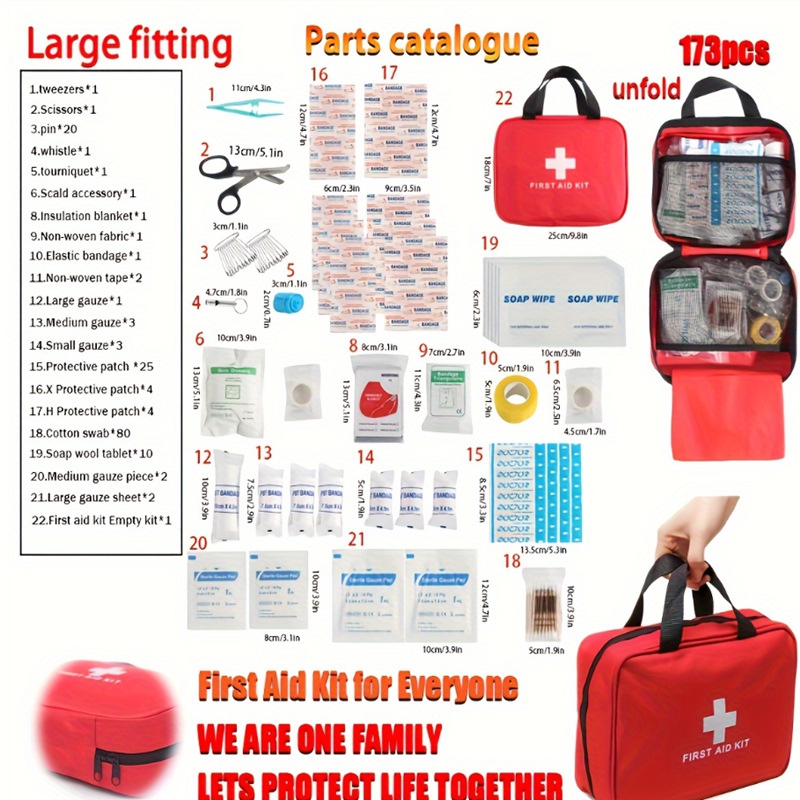 173-delige EHBO-kit Volledige  - Bivy Bag Emergency recensie en prijs
