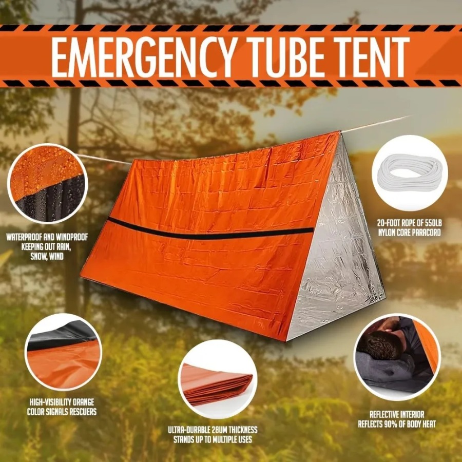 1PC anti-regen noodslaapzak -  - Emergency Mylar Tent recensie en prijs