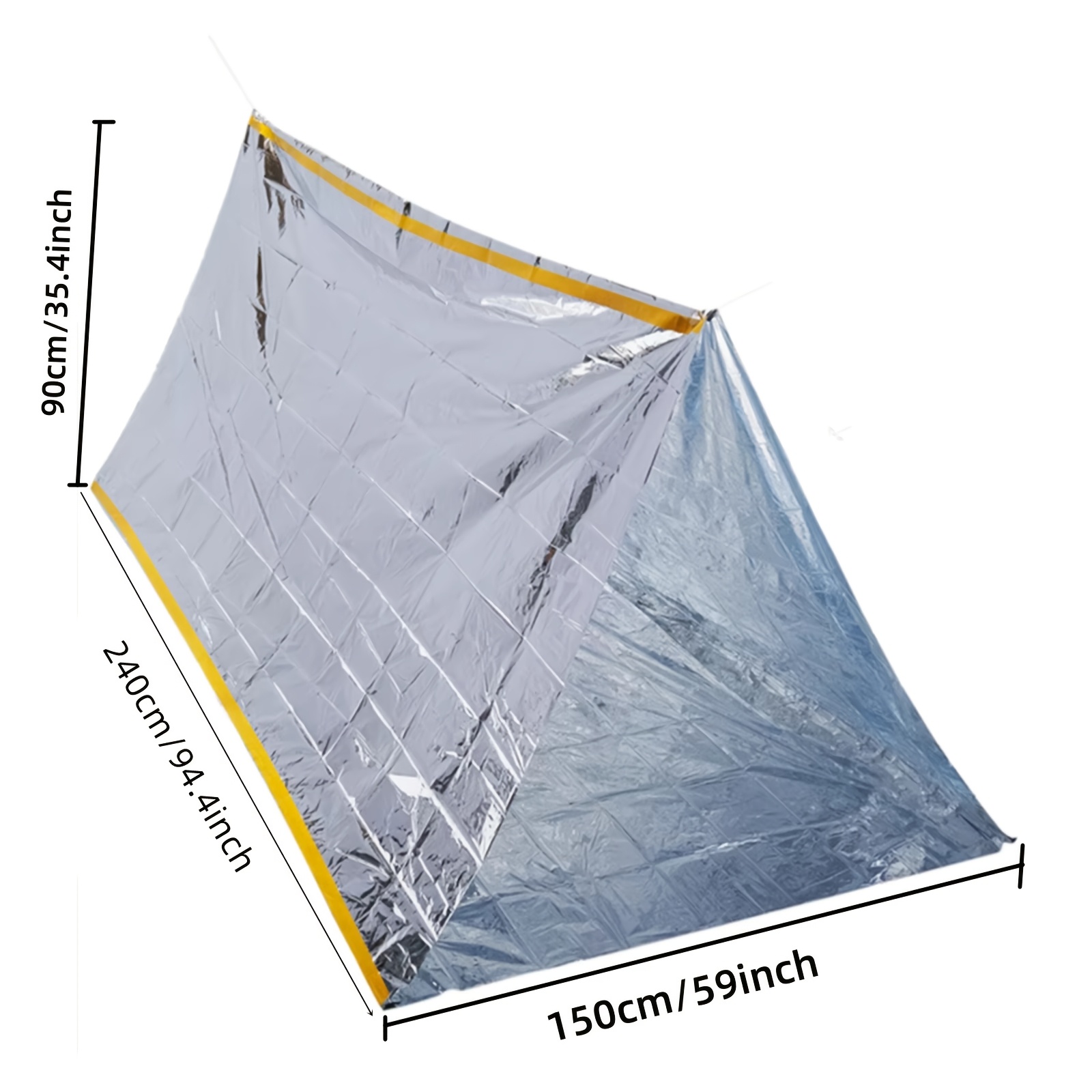 Compacte noodtent & bivvy bag  - Emergency Mylar Tent recensie en prijs