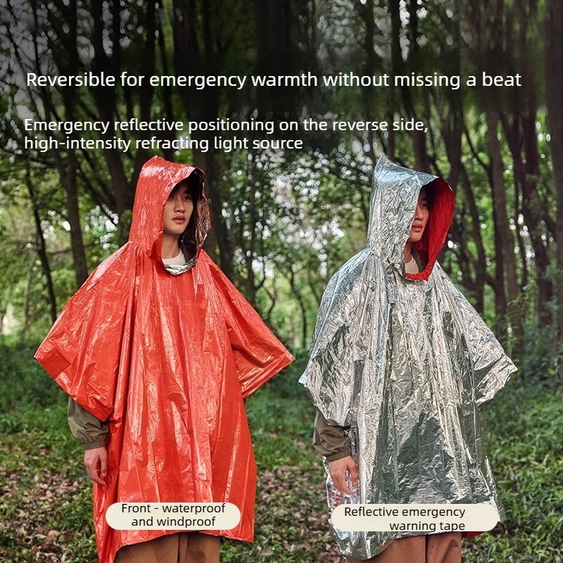 1-10PCS noodregenponcho thermi - Emergency Poncho Rain recensie en prijs